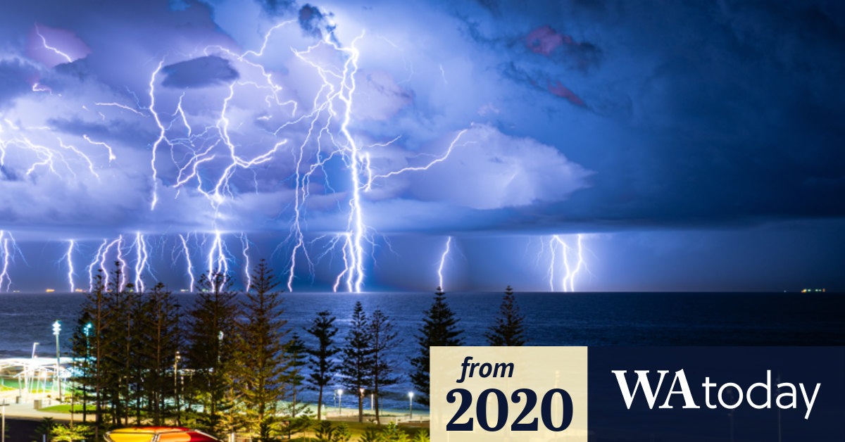 A cracking 300,000 lightning strikes light up South West coast as